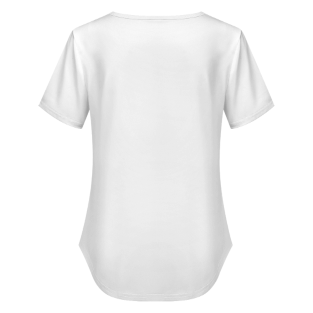 Minimalist Dog Lover Graphic Tee – Cute Puppy Outline Heart Shirt for Women(z785)