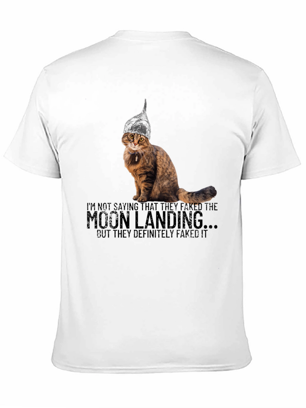 Moon Landing Conspiracy Cat T-Shirt