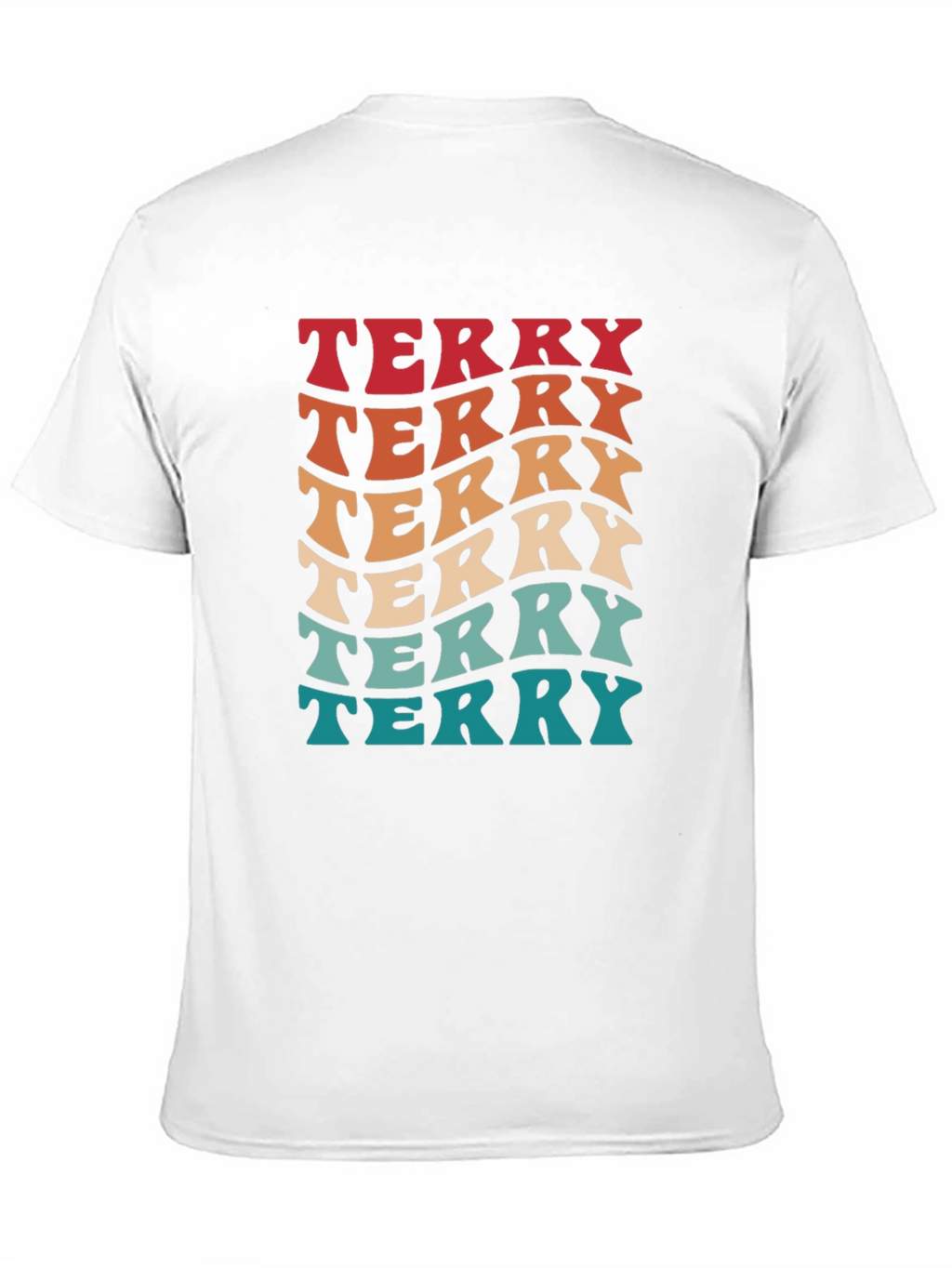 Retro Terry T-Shirt - Groovy Name Tee