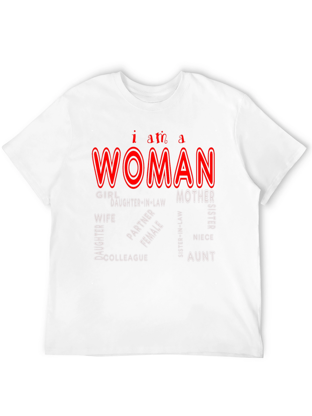 I am a Woman Black Tee