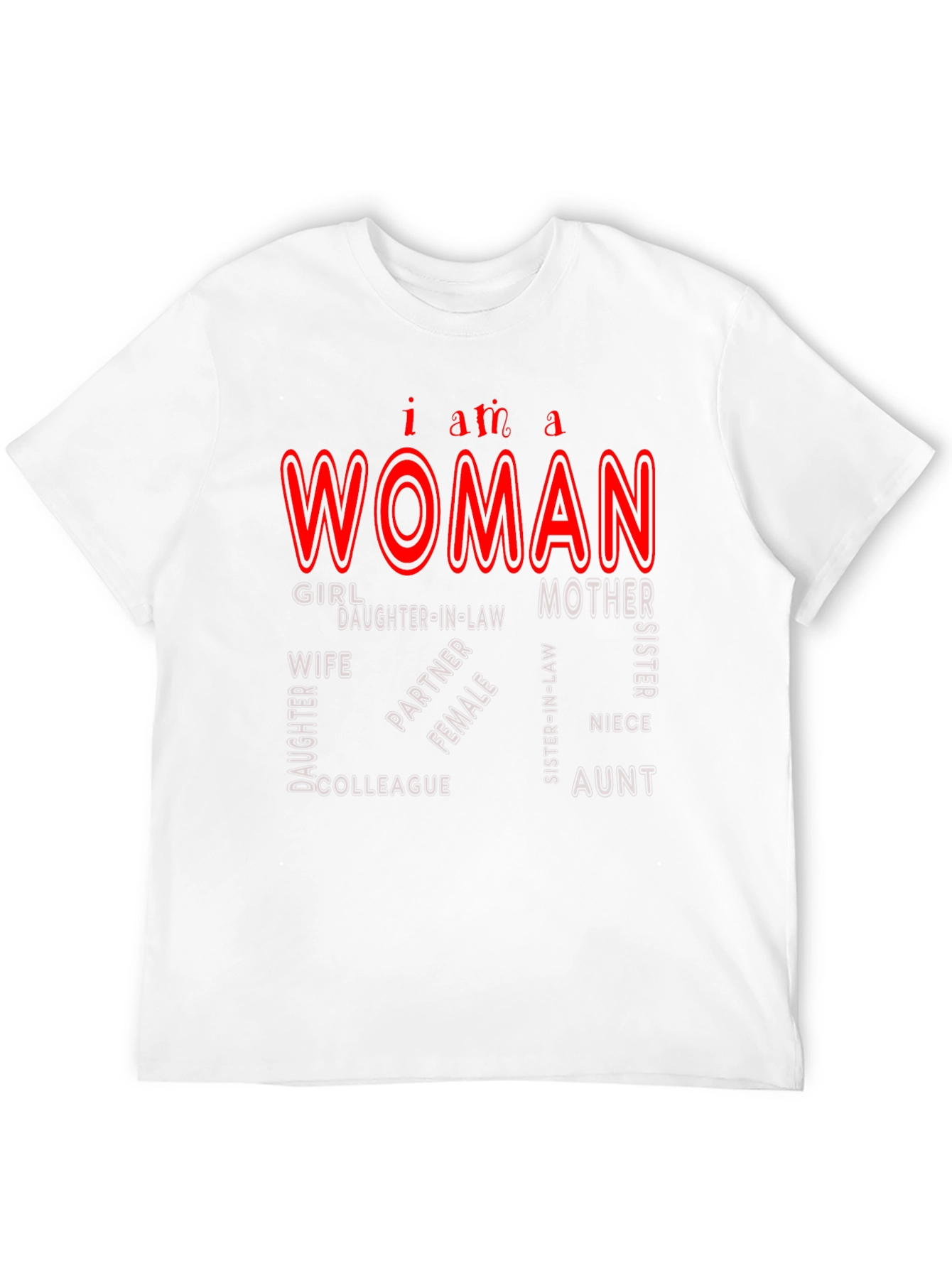 I am a Woman Black Tee