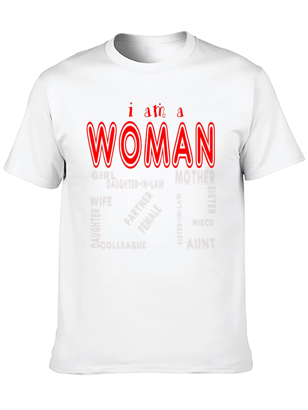 I am a Woman Black Tee