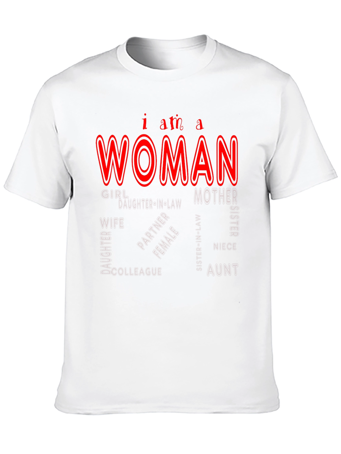 I am a Woman Black Tee