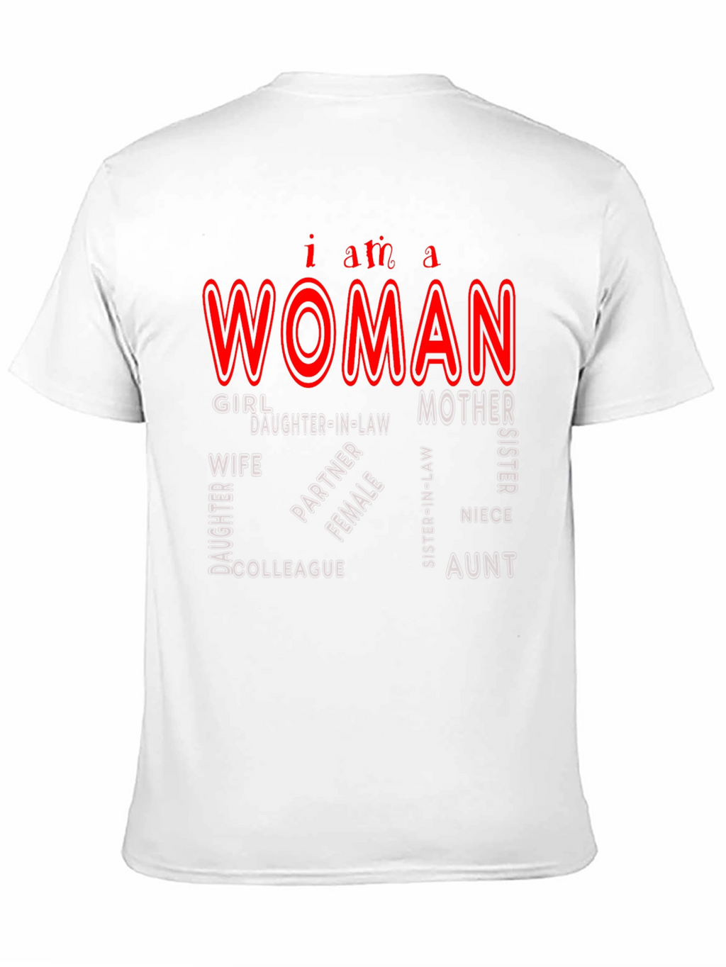 I am a Woman Black Tee