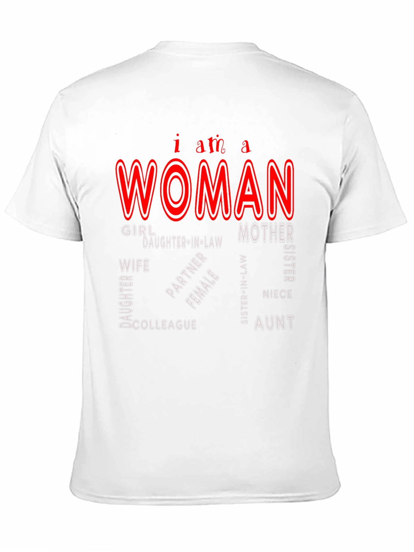 I am a Woman Black Tee