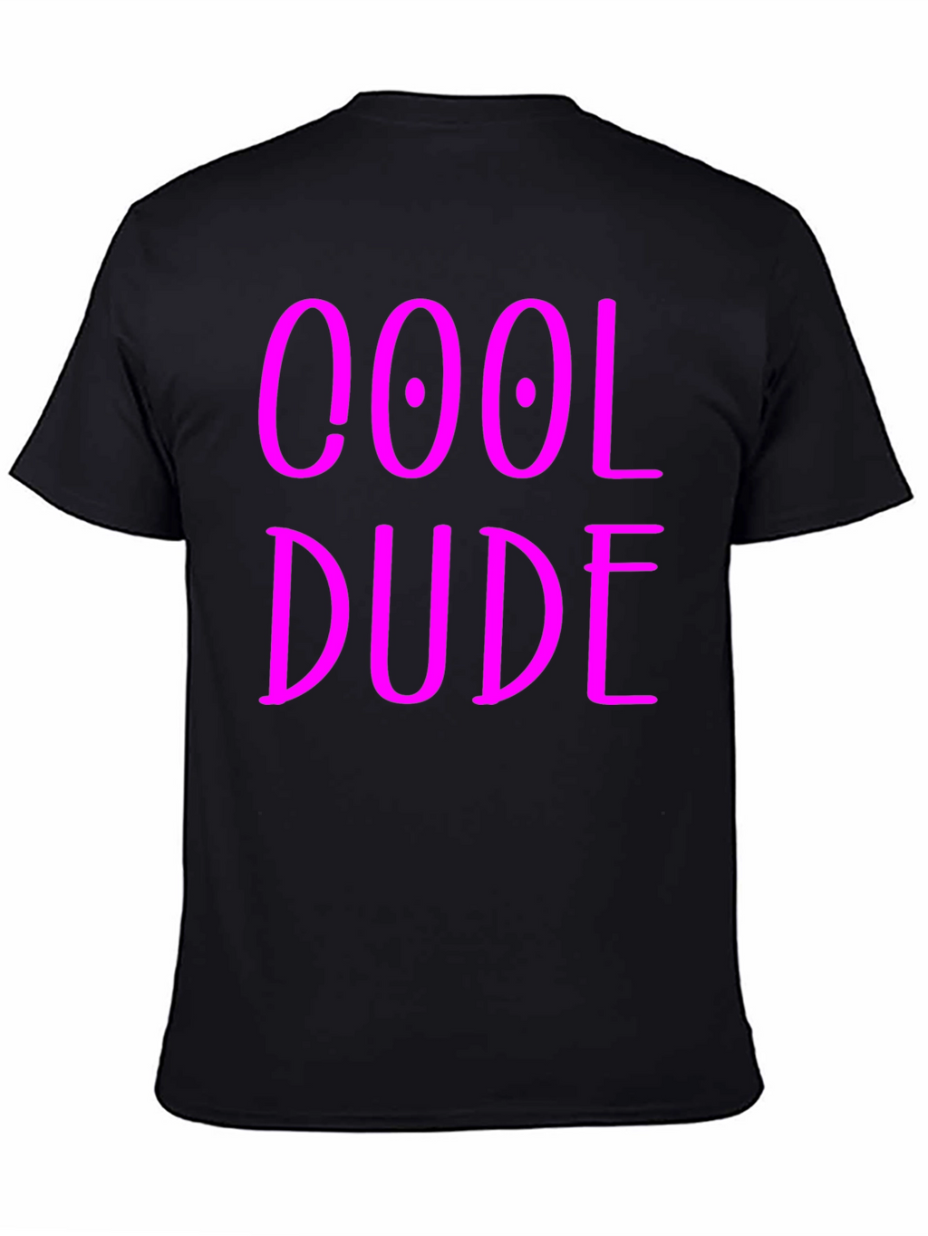 Cool Dude Graphic Tee - Black Cotton Blend T-Shirt