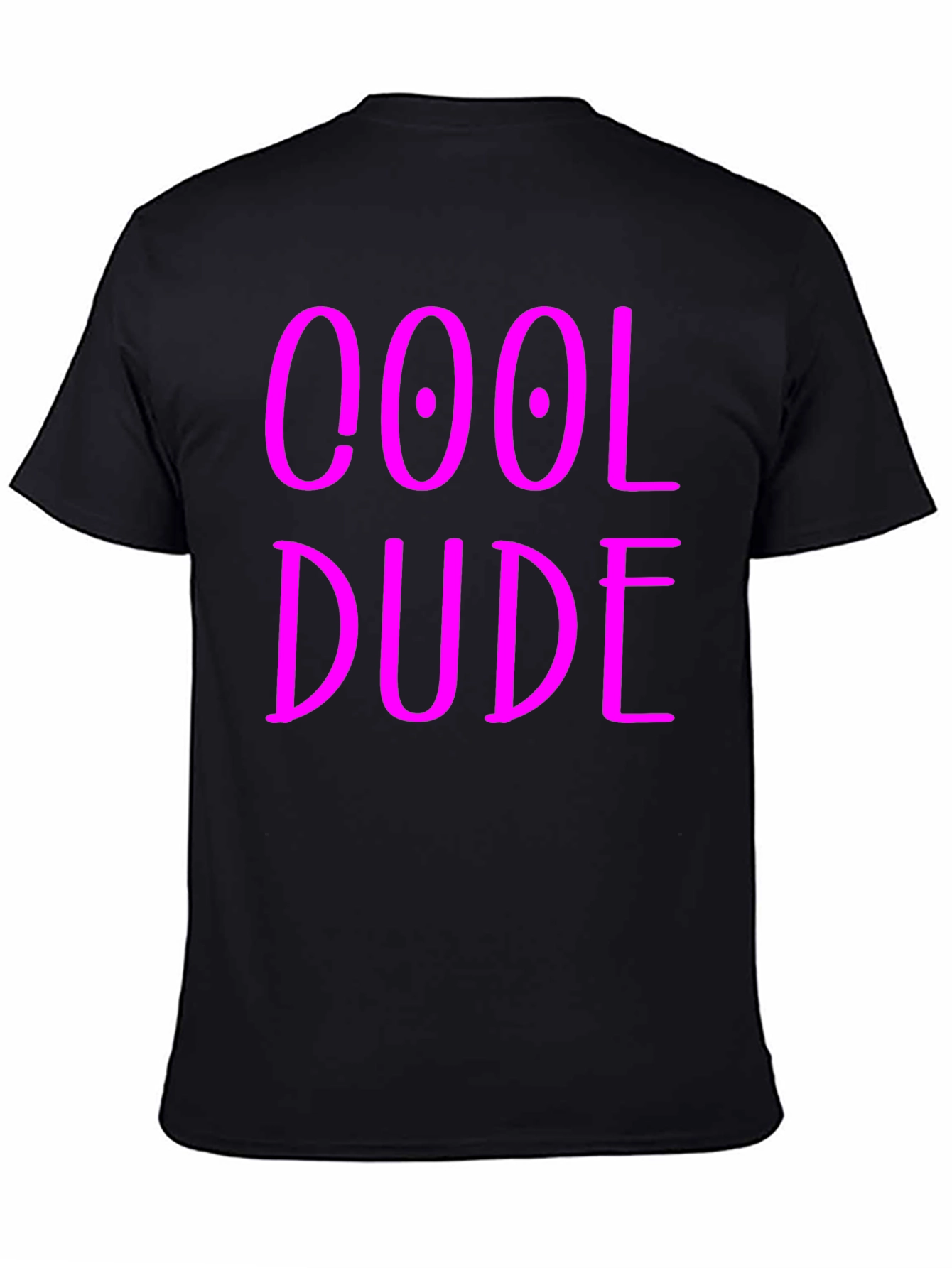 Cool Dude Graphic Tee - Black Cotton Blend T-Shirt