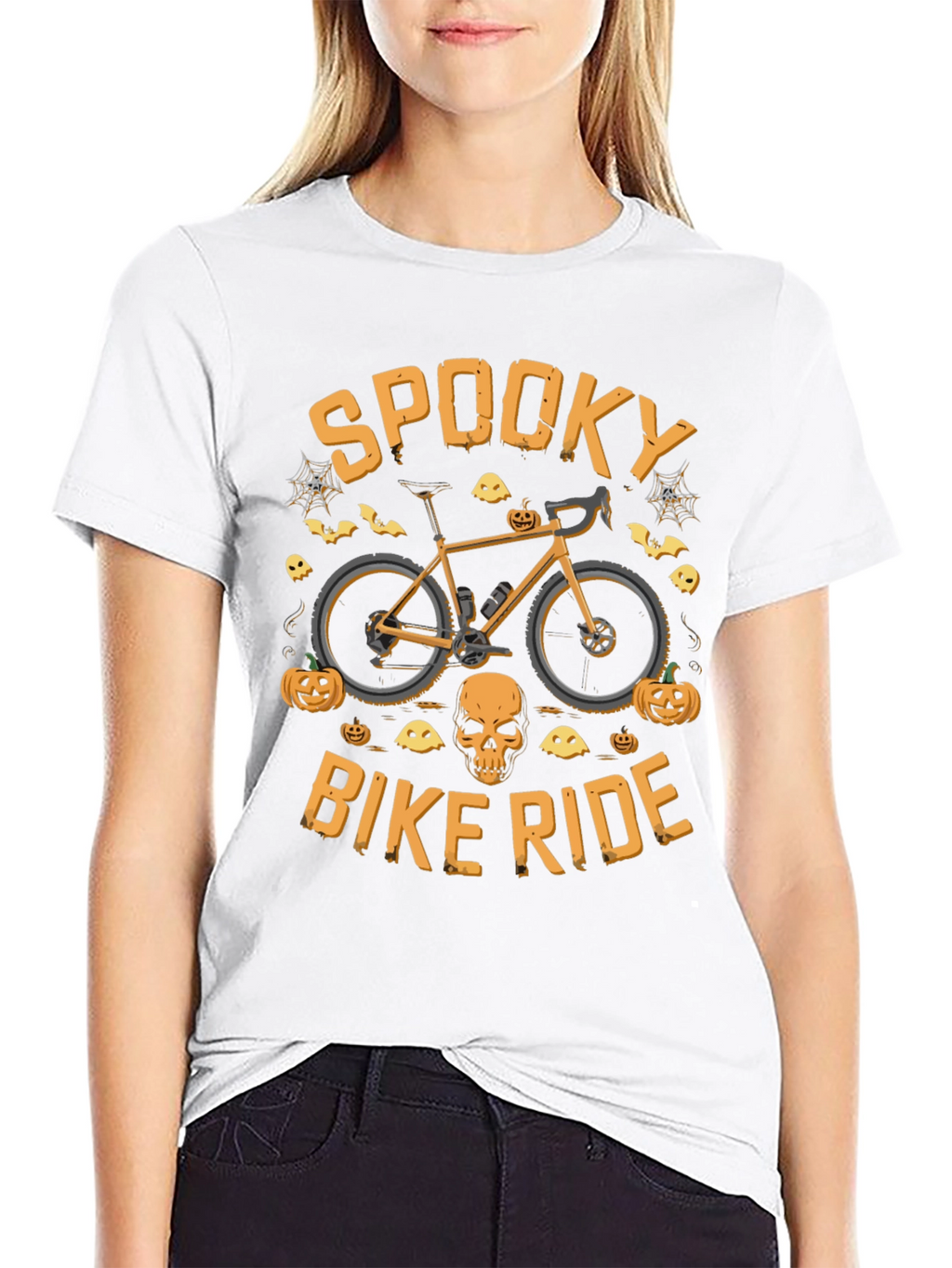 Spooky Bike Ride Halloween Graphic Tee