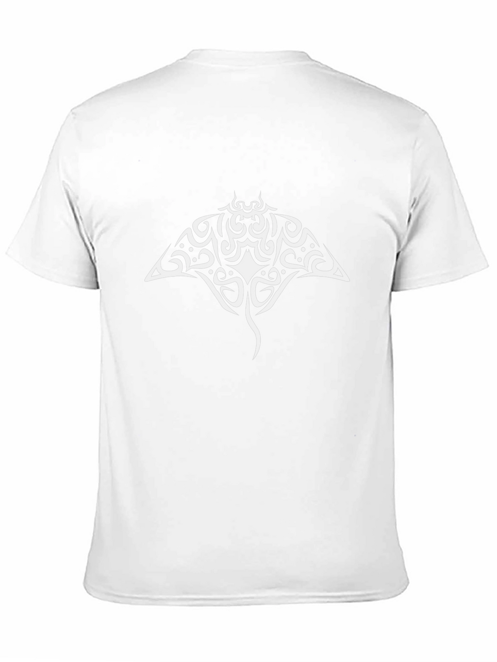 Tribal Stingray Graphic Black Tee Shirt
