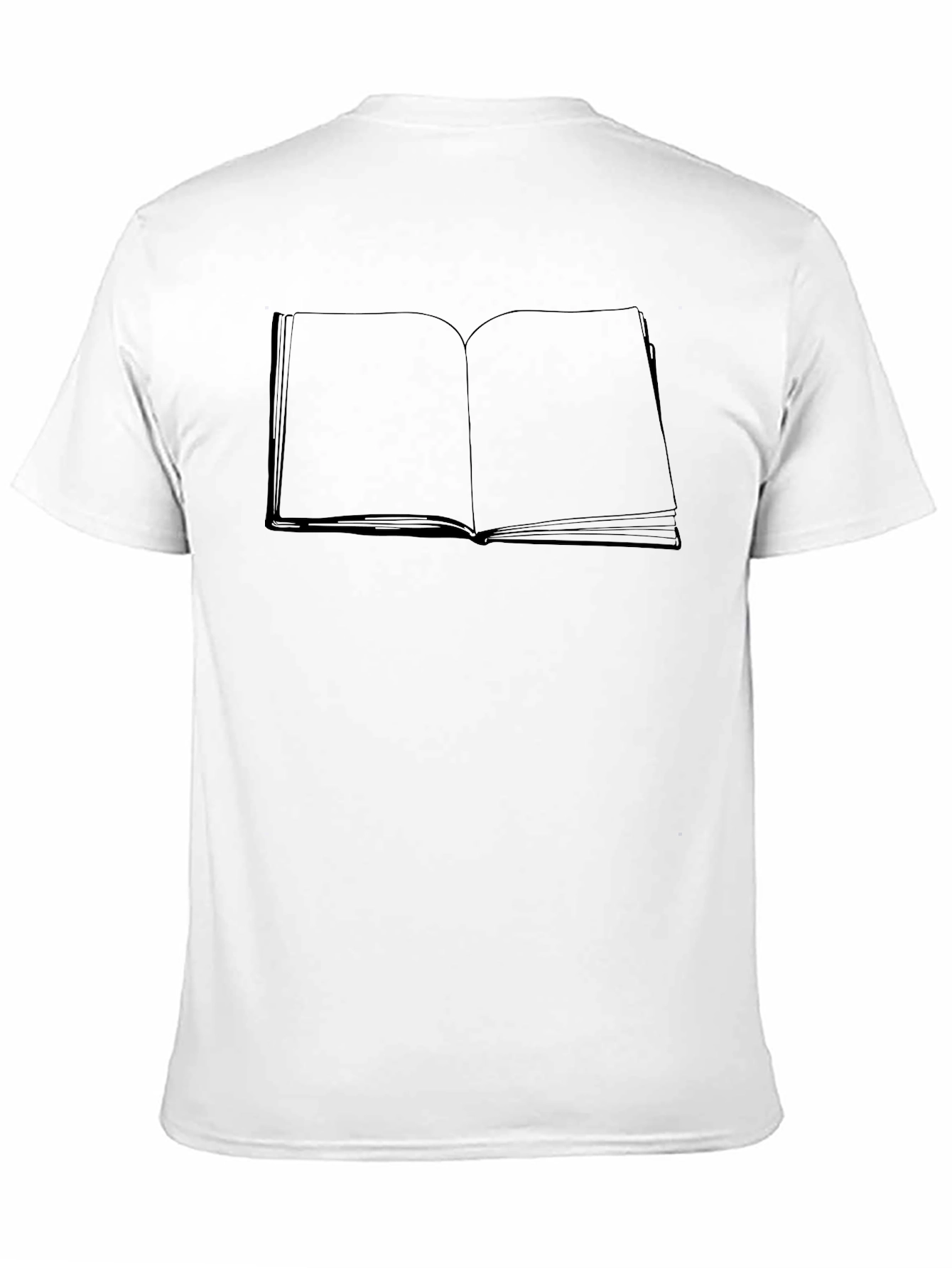 Open Book Graphic Tee - Black Cotton Blend