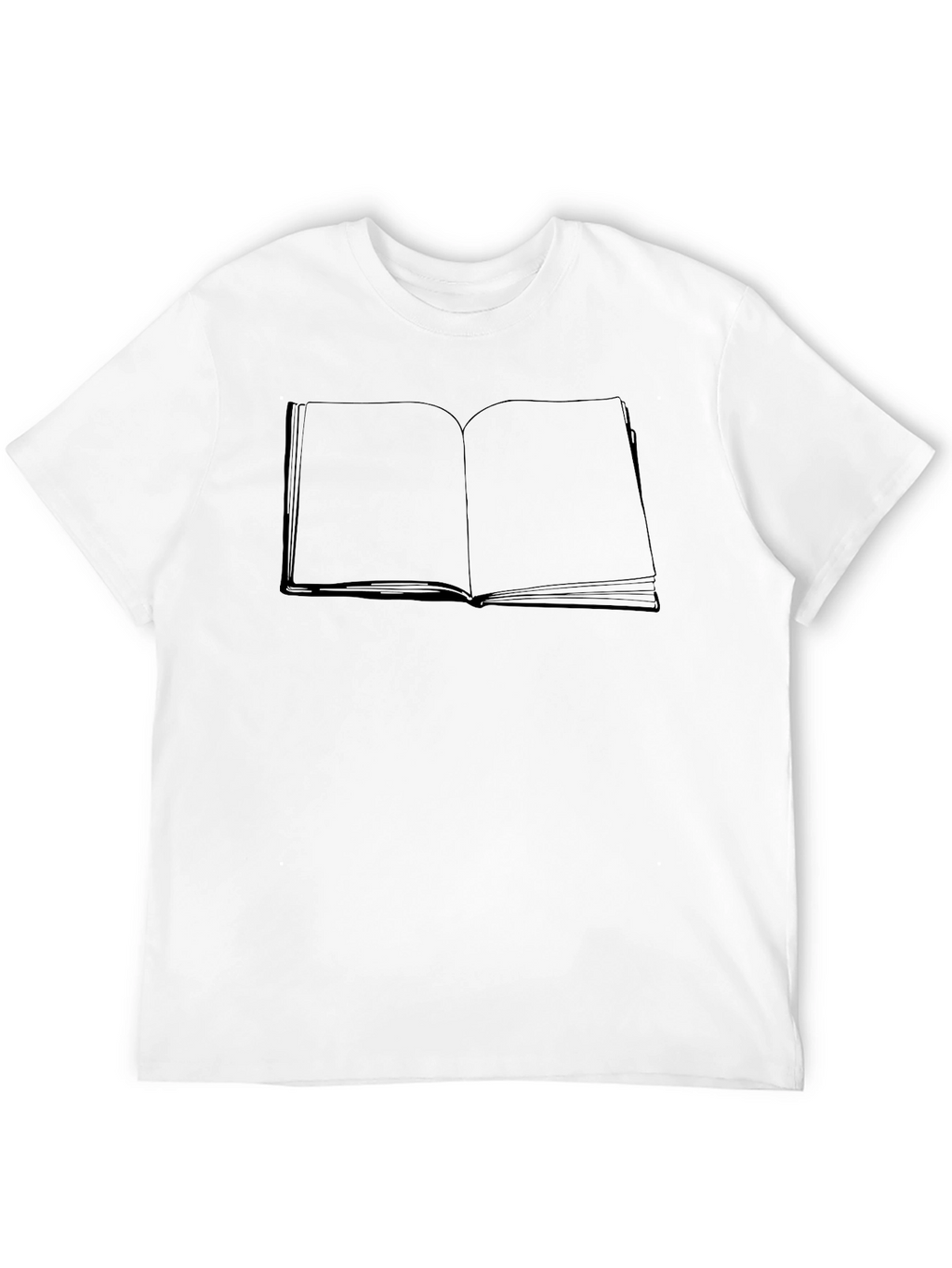 Open Book Graphic Tee - Black Cotton Blend