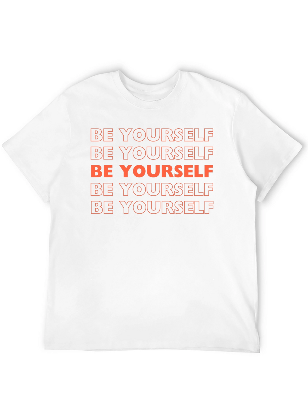 Be Yourself Black Graphic Tee