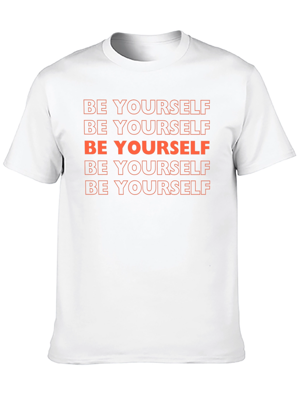 Be Yourself Black Graphic Tee