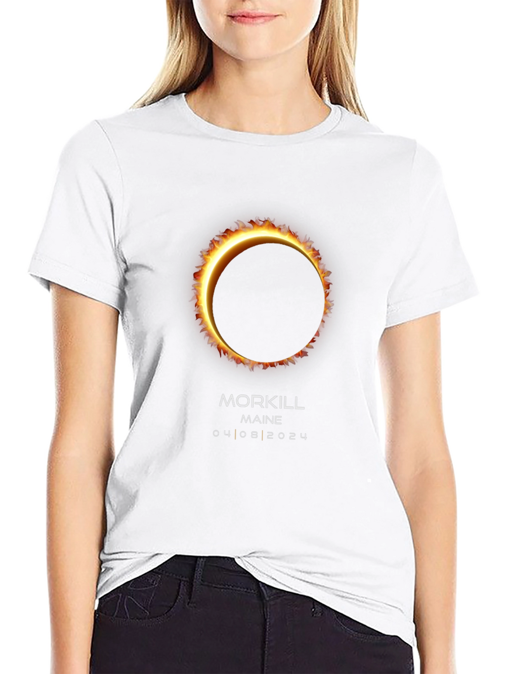 Total Solar Eclipse Morkill Maine 2024 T-Shirt