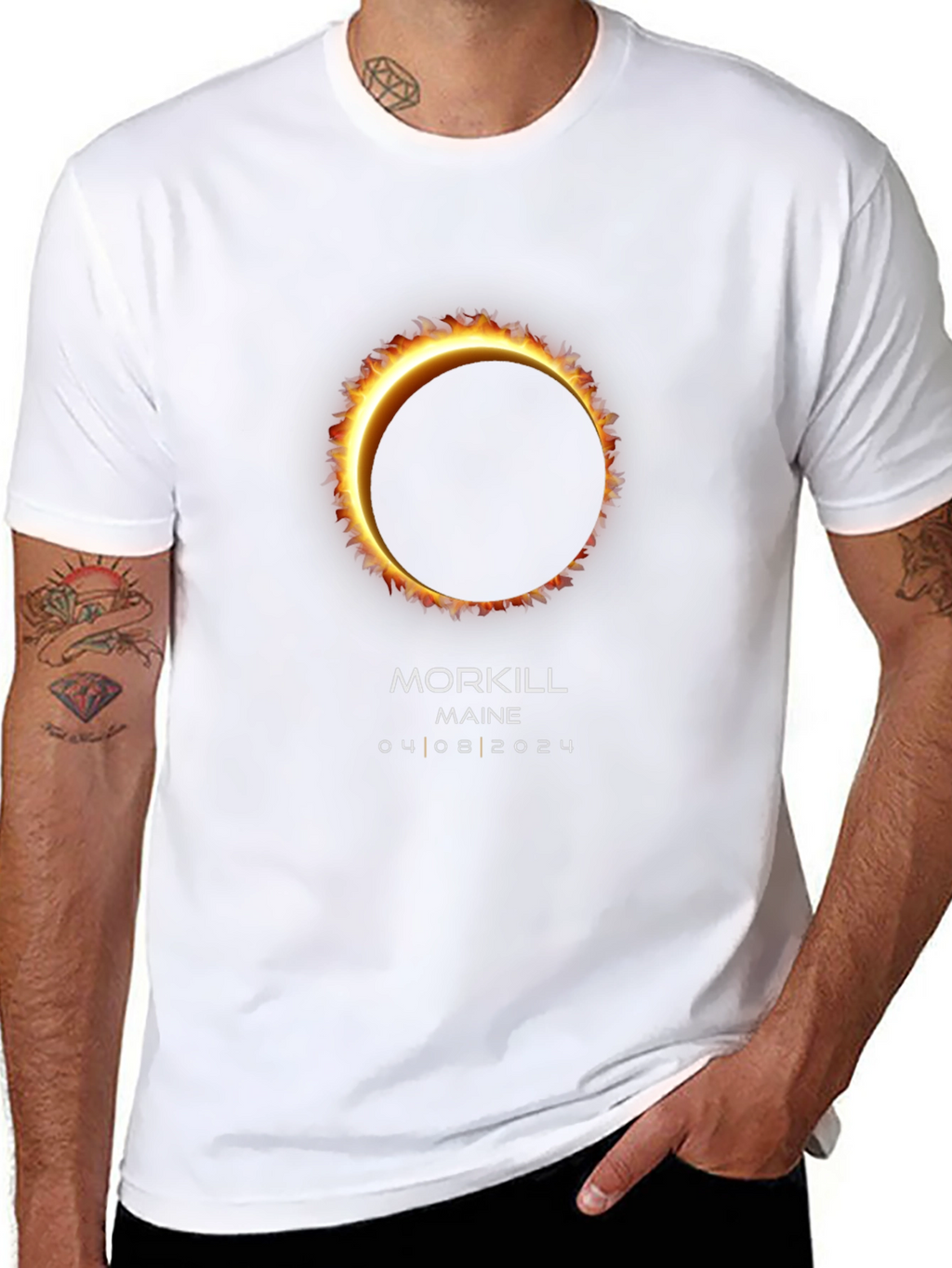 Total Solar Eclipse Morkill Maine 2024 T-Shirt
