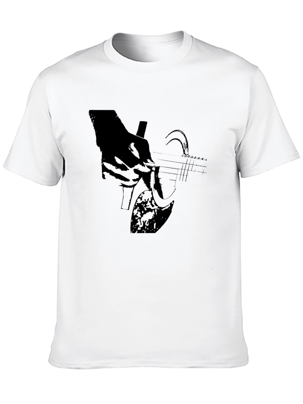 Guitar Player Black T-Shirt Graphic Tee