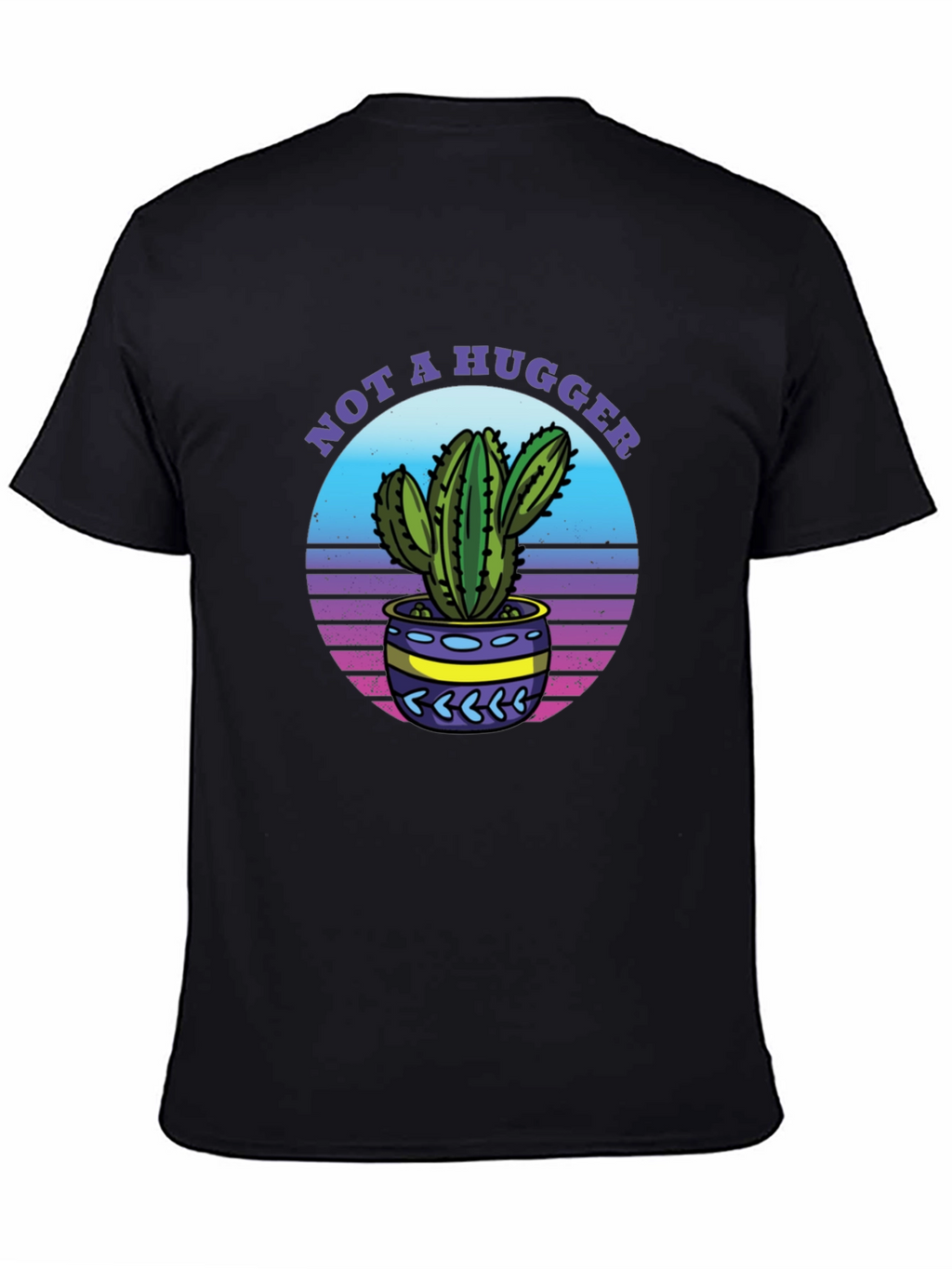 Not A Hugger Cactus Graphic T-Shirt