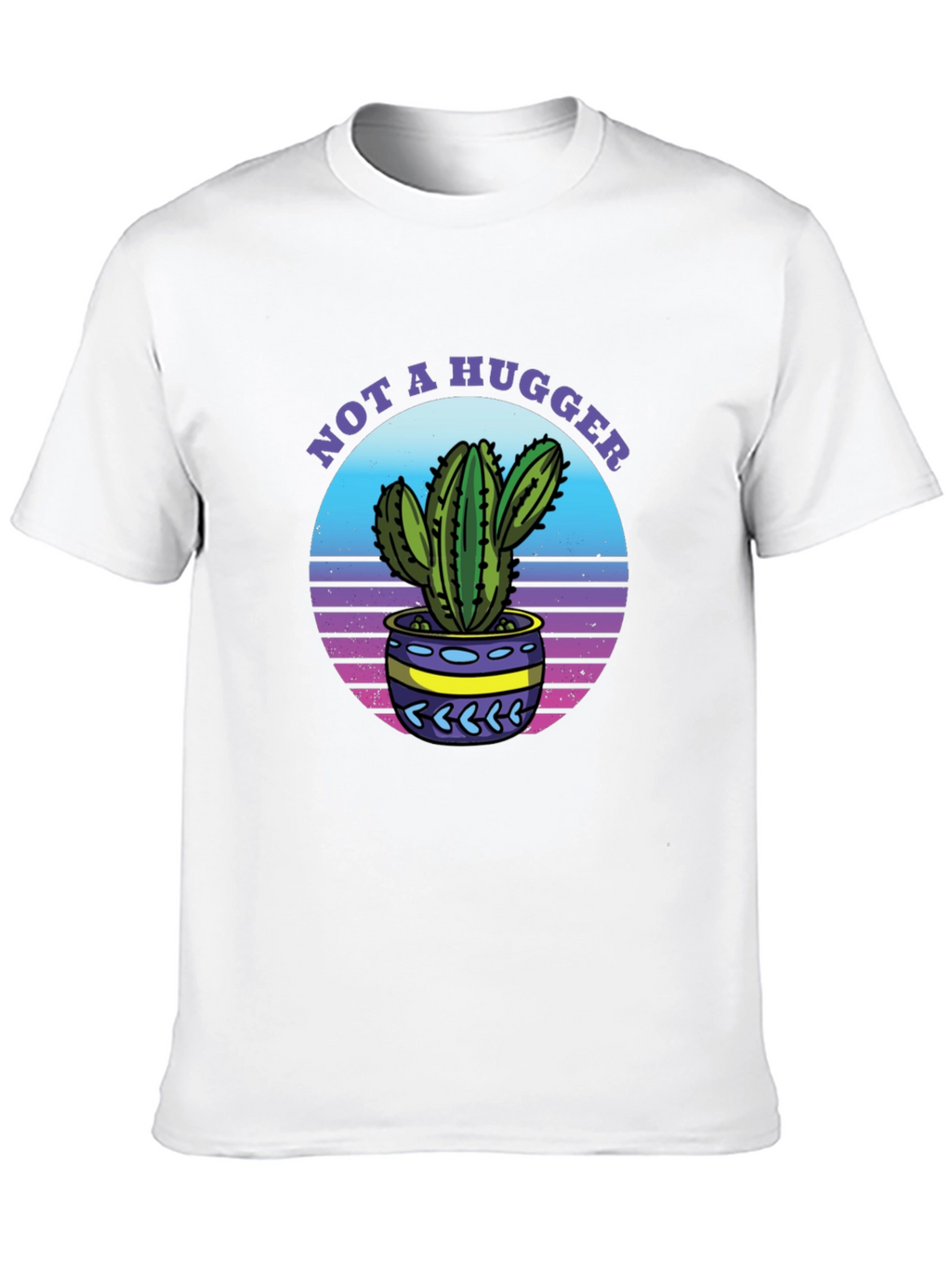Not A Hugger Cactus Graphic T-Shirt