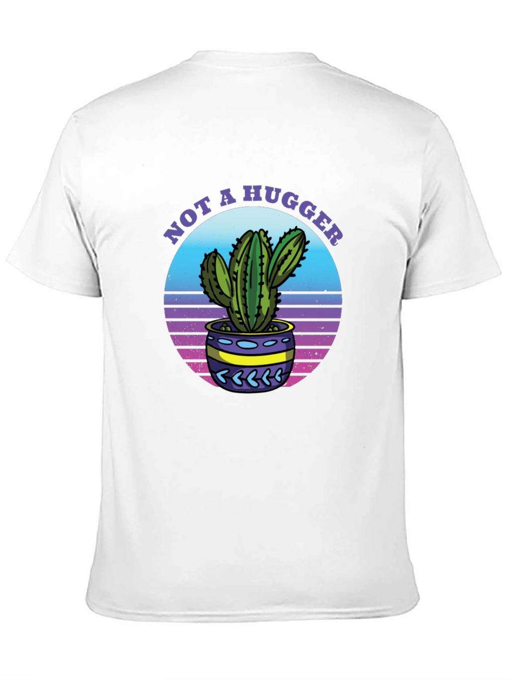 Not A Hugger Cactus Graphic T-Shirt