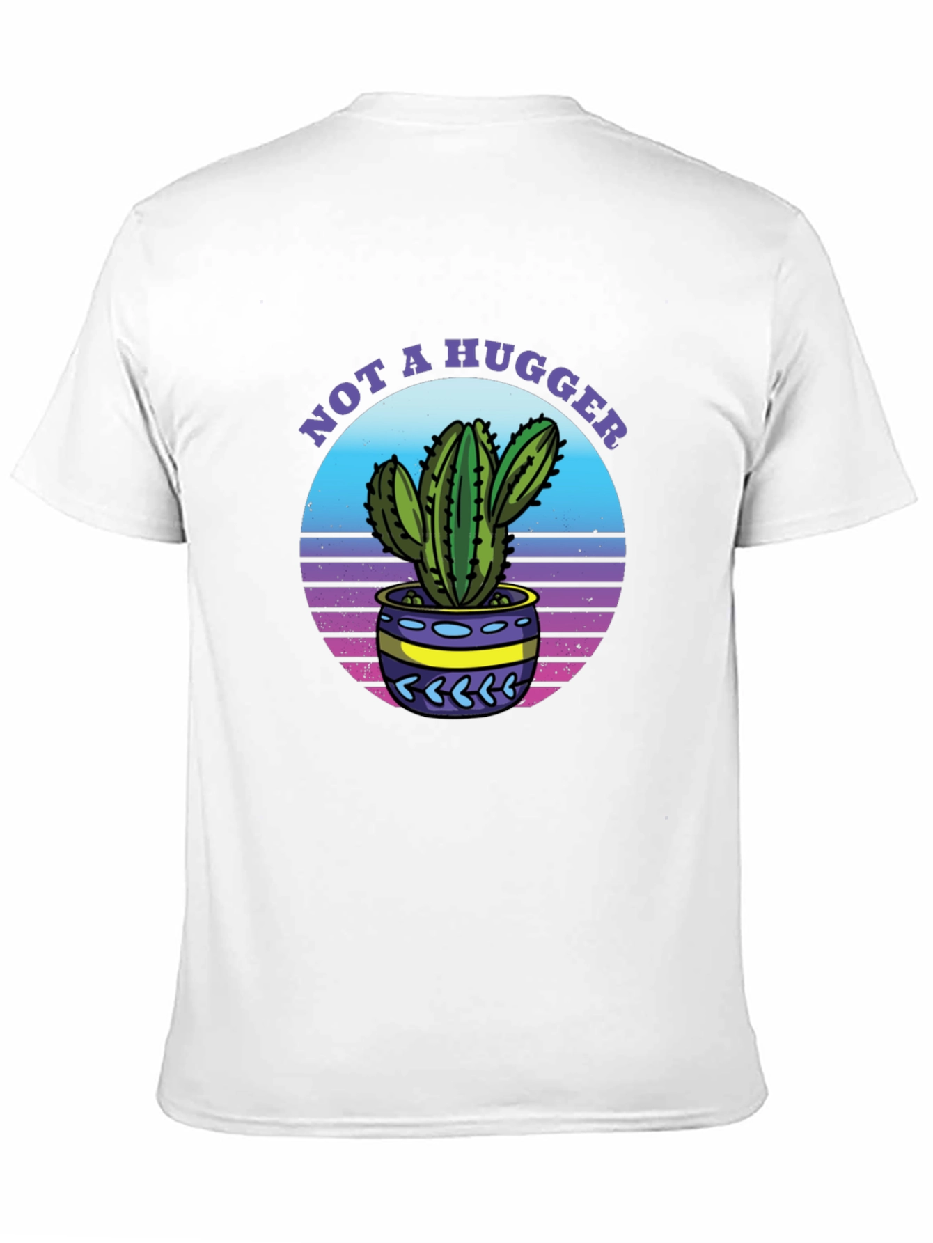 Not A Hugger Cactus Graphic T-Shirt