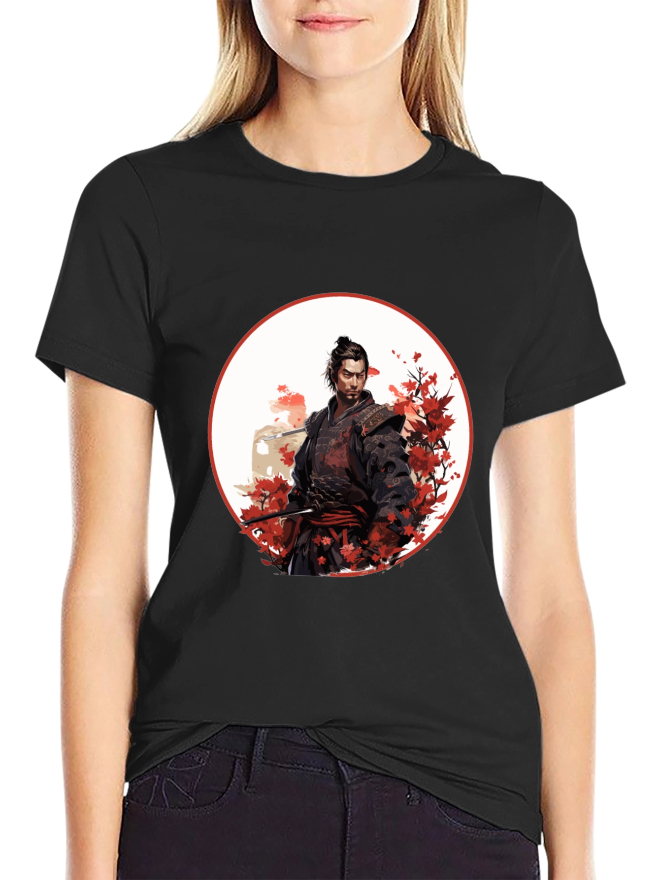 Samurai Graphic Tee - Bold Japanese Design