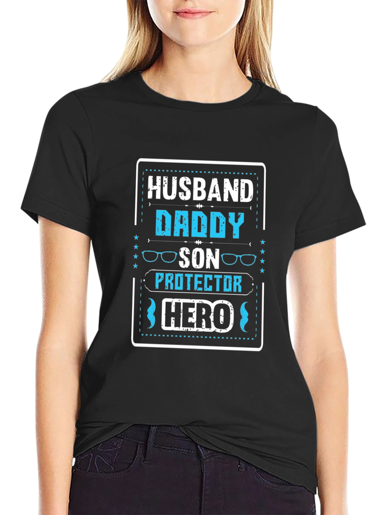 Husband Daddy Son Protector Hero T-Shirt