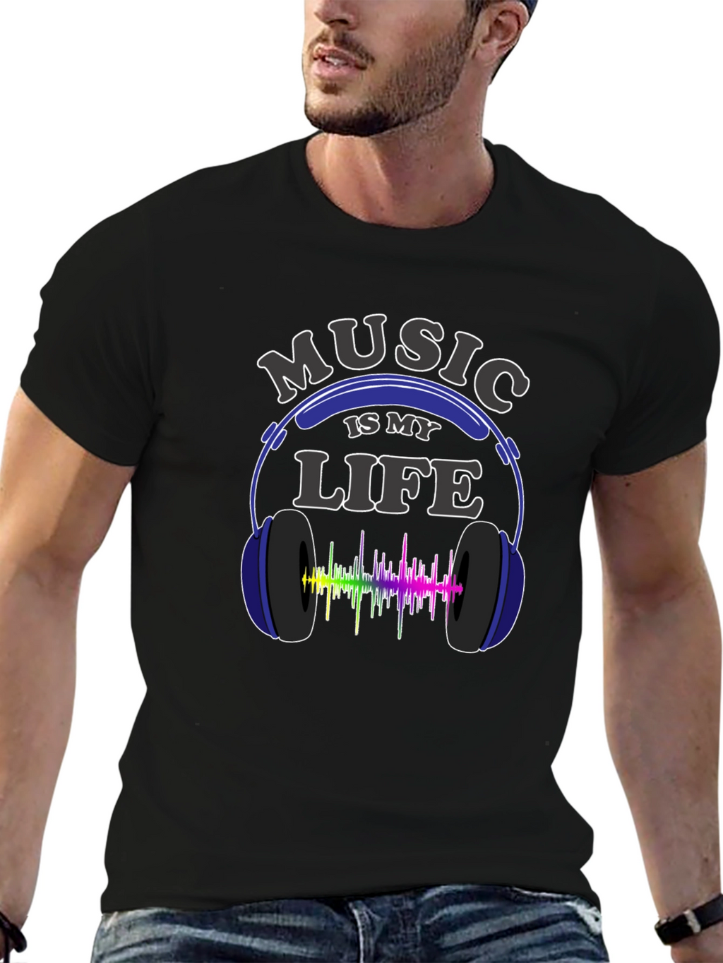 Music is My Life Graphic T-Shirt