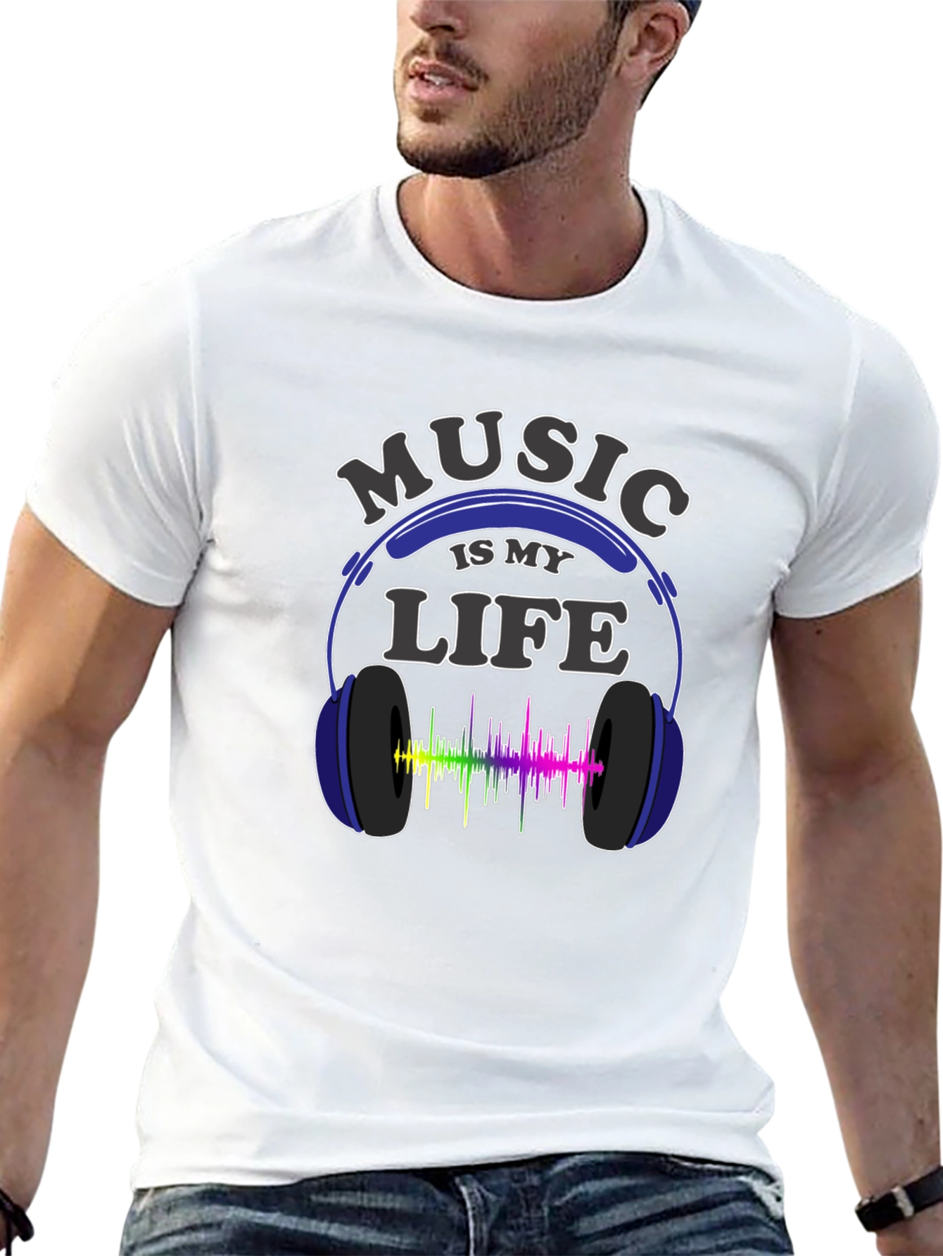 Music is My Life Graphic T-Shirt