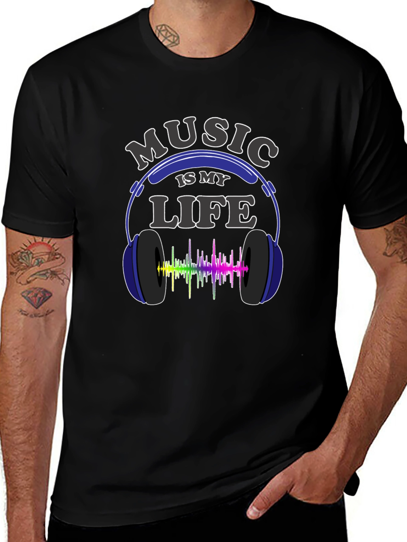 Music is My Life Graphic T-Shirt