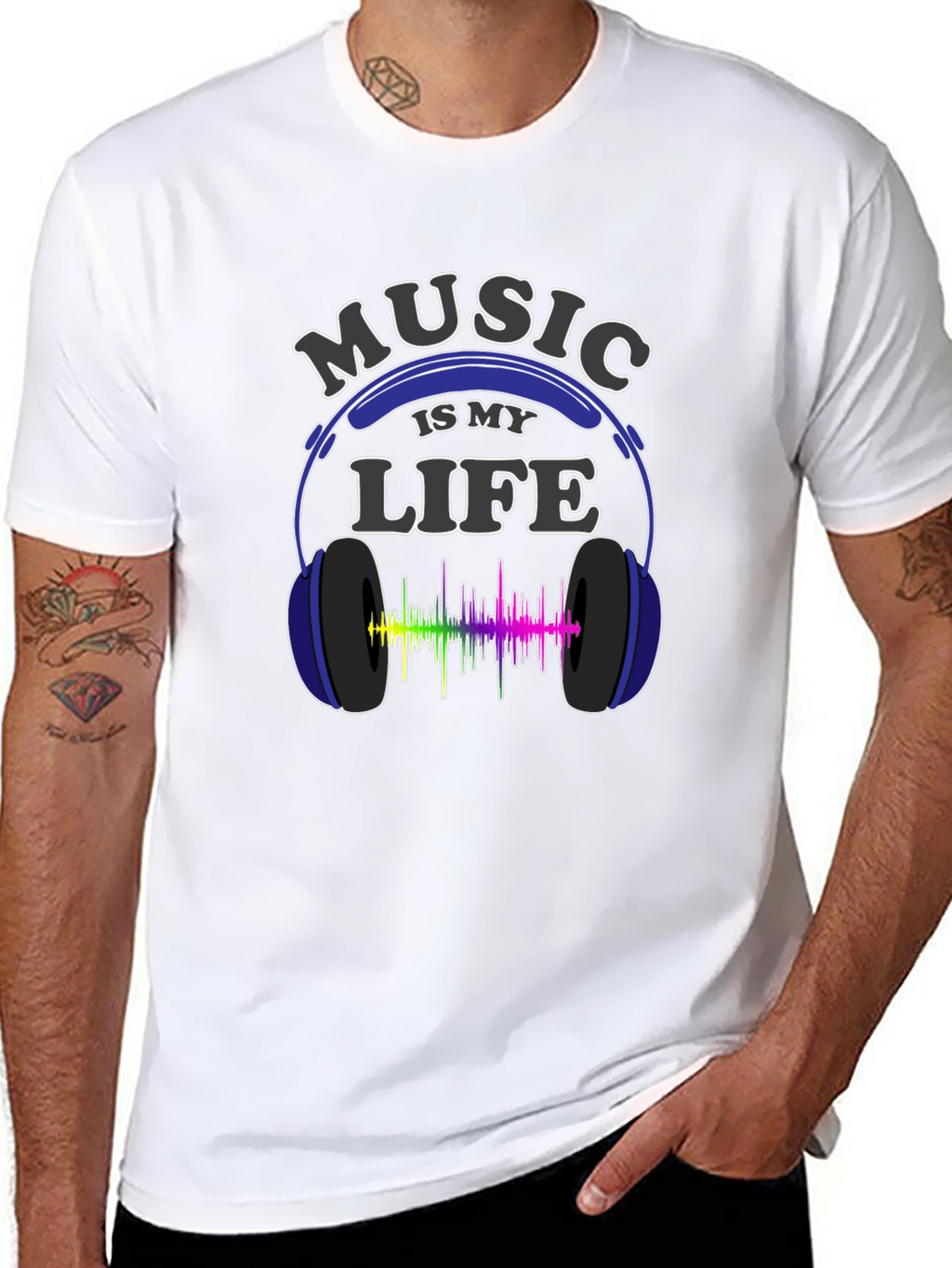 Music is My Life Graphic T-Shirt