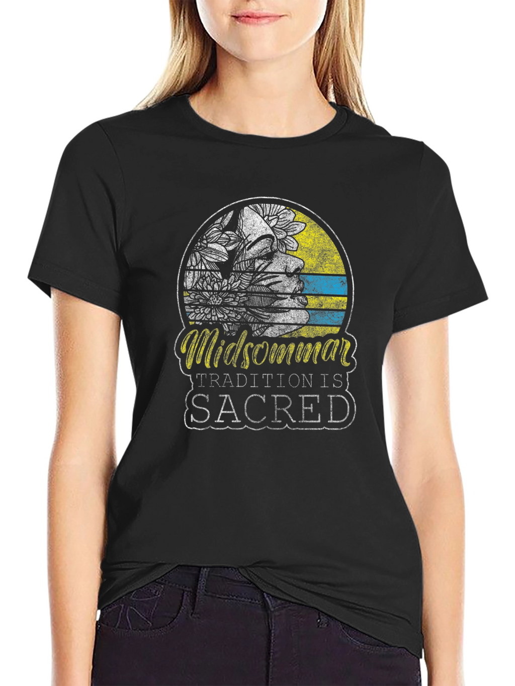 Midsommar Tradition is Sacred Black T-Shirt