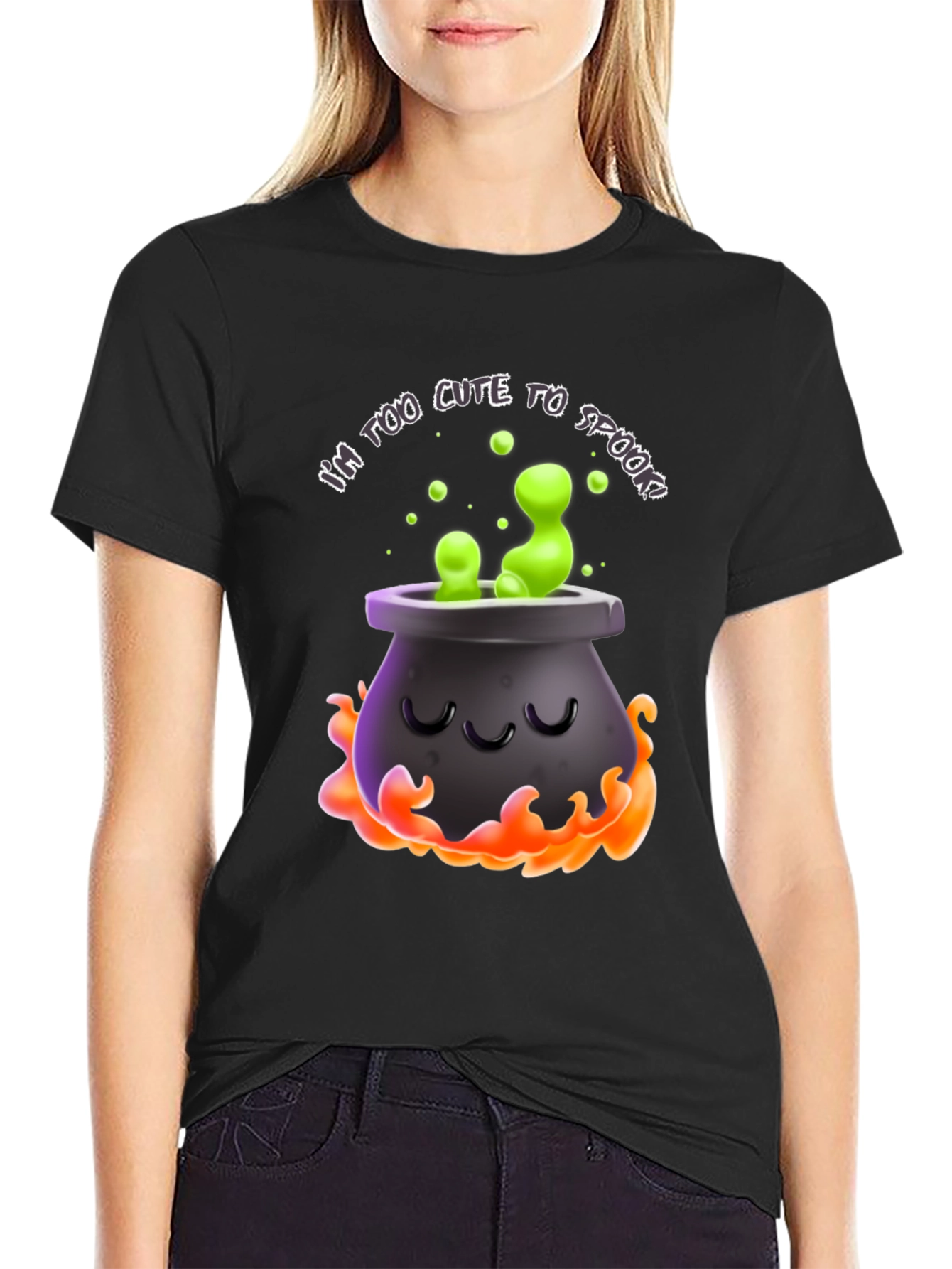 Cute Spooky Cauldron T-Shirt