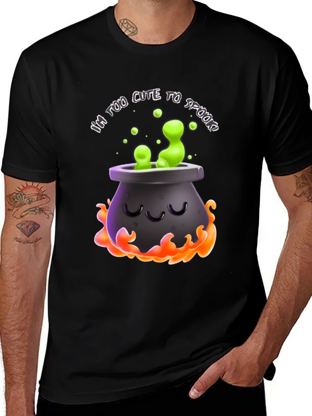 Cute Spooky Cauldron T-Shirt