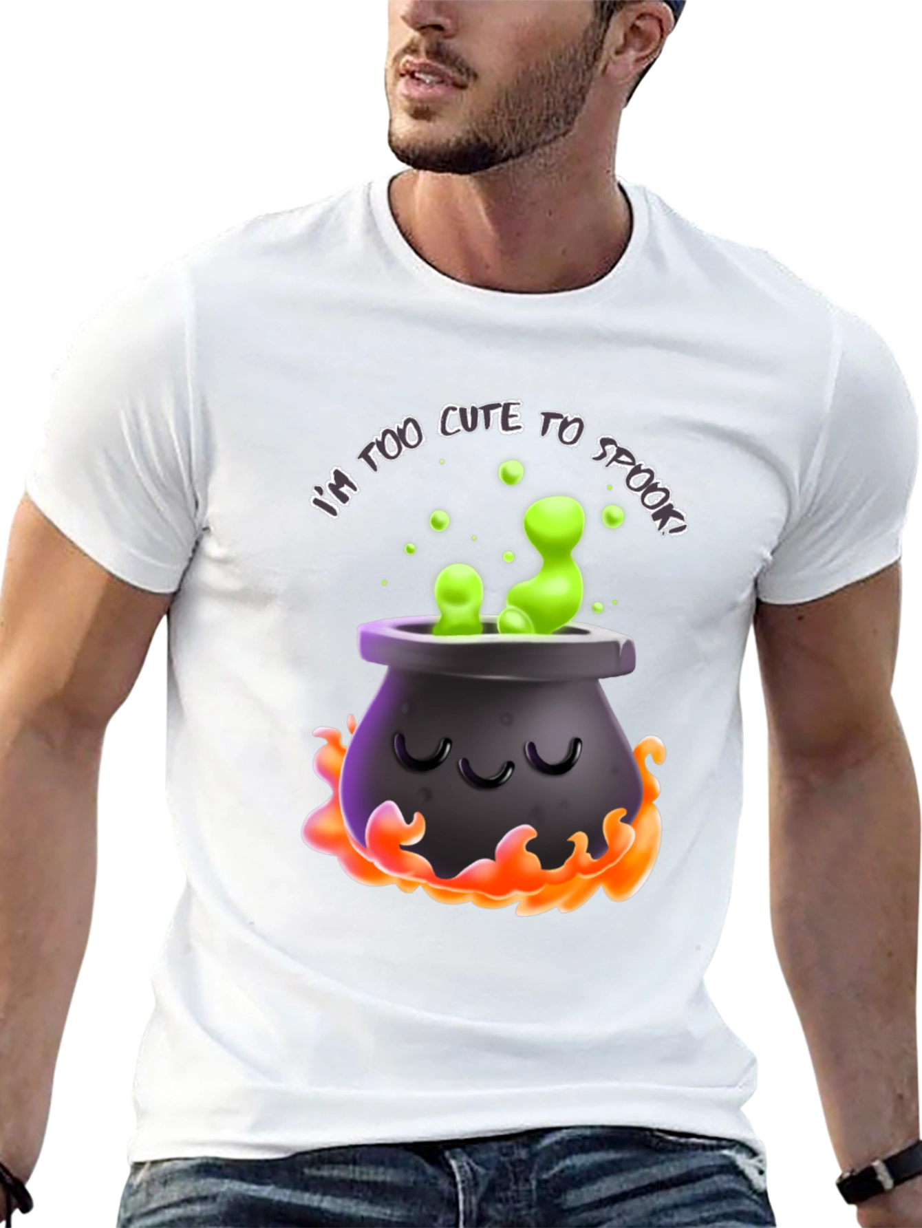Cute Spooky Cauldron T-Shirt