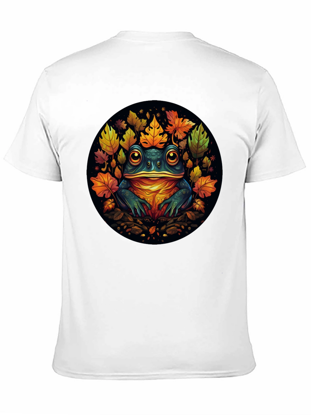 Frog & Leaves Graphic Tee - Unique Nature Design