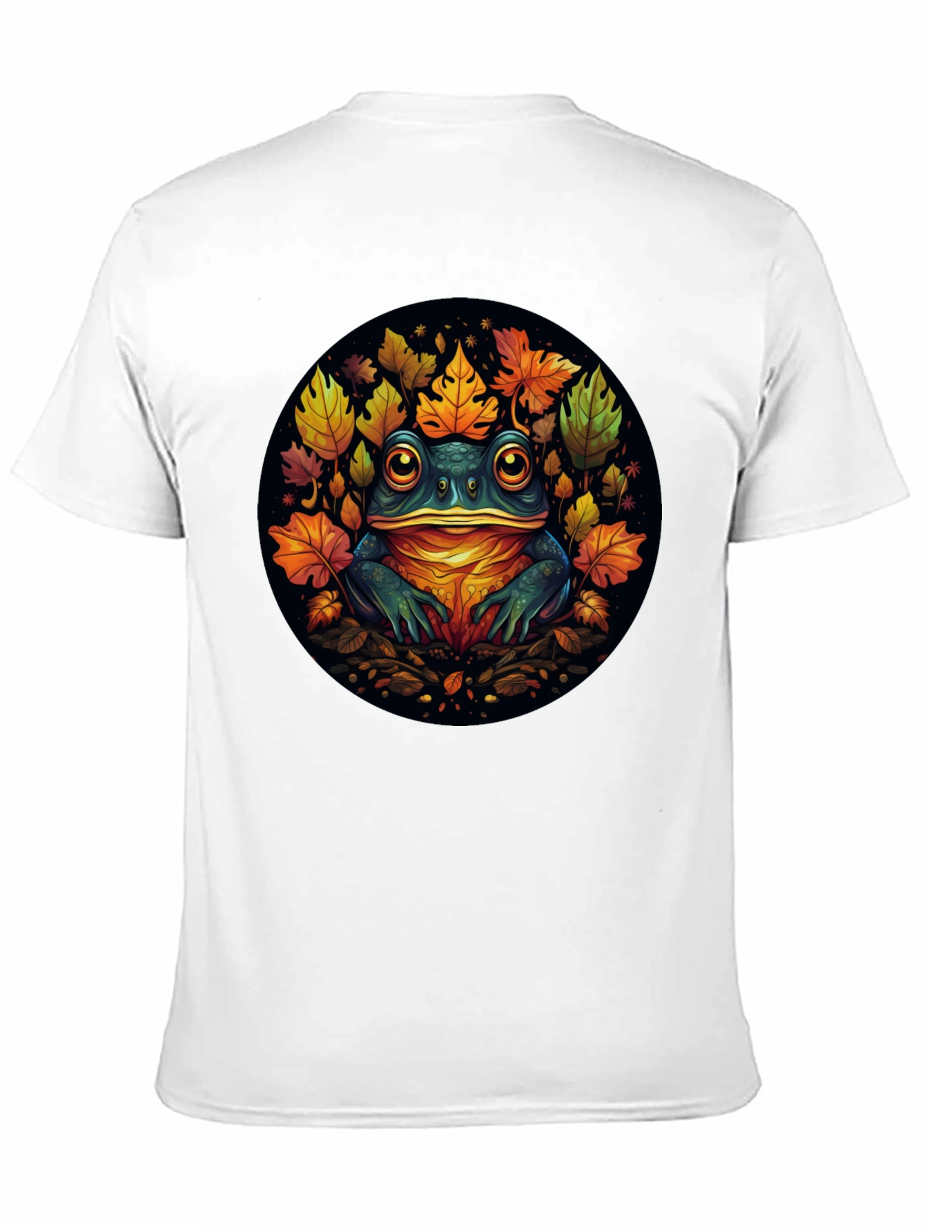 Frog & Leaves Graphic Tee - Unique Nature Design