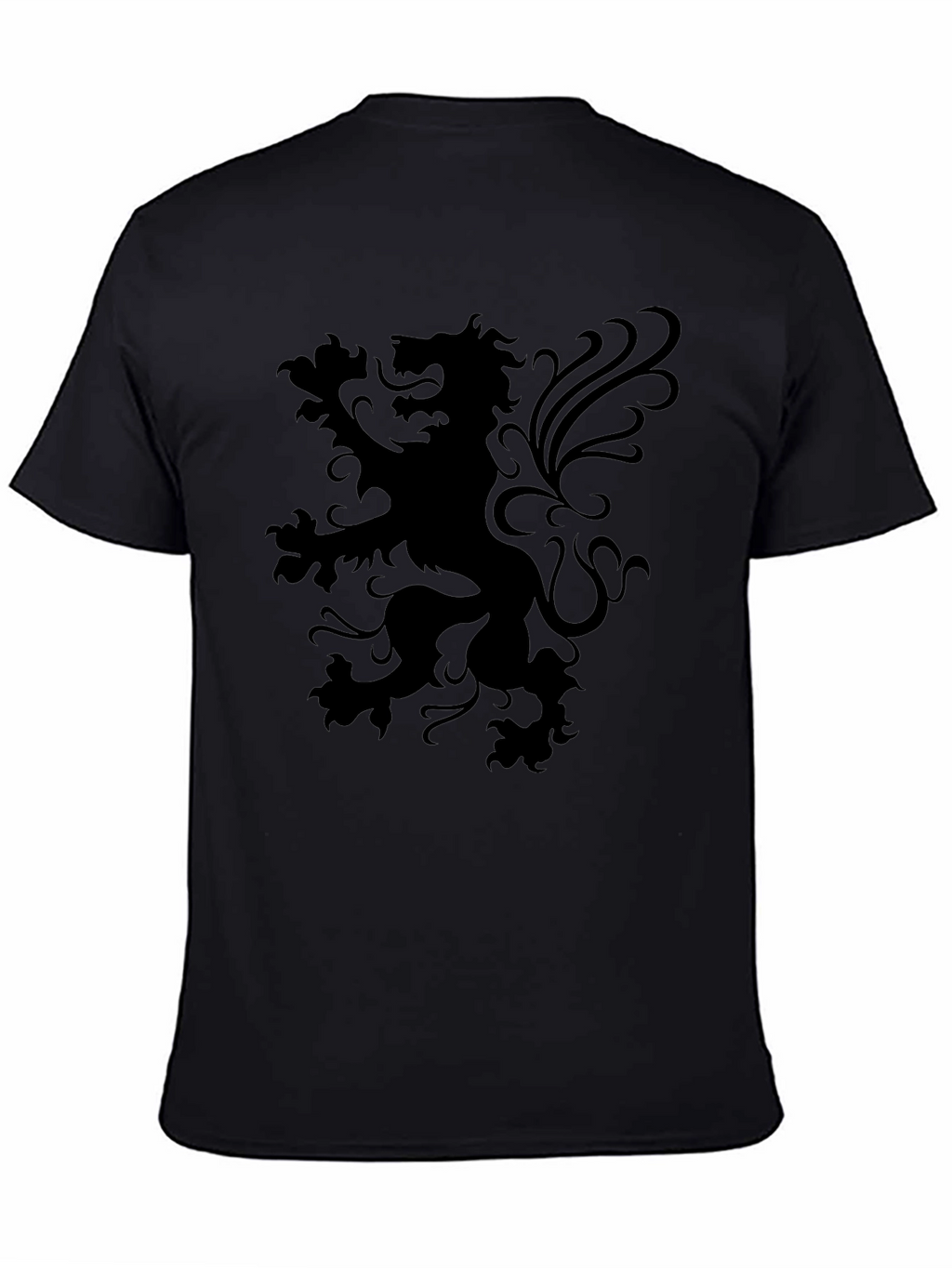 Black Lion Crest Graphic T-Shirt