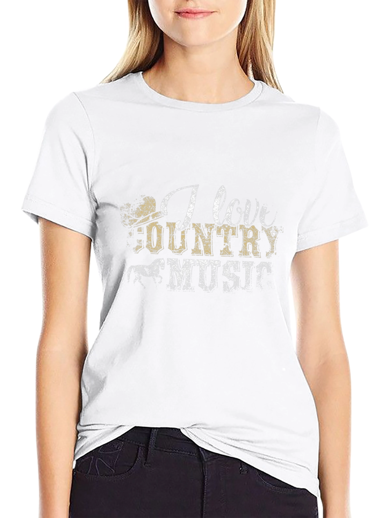 I Love Country Music Graphic Tee