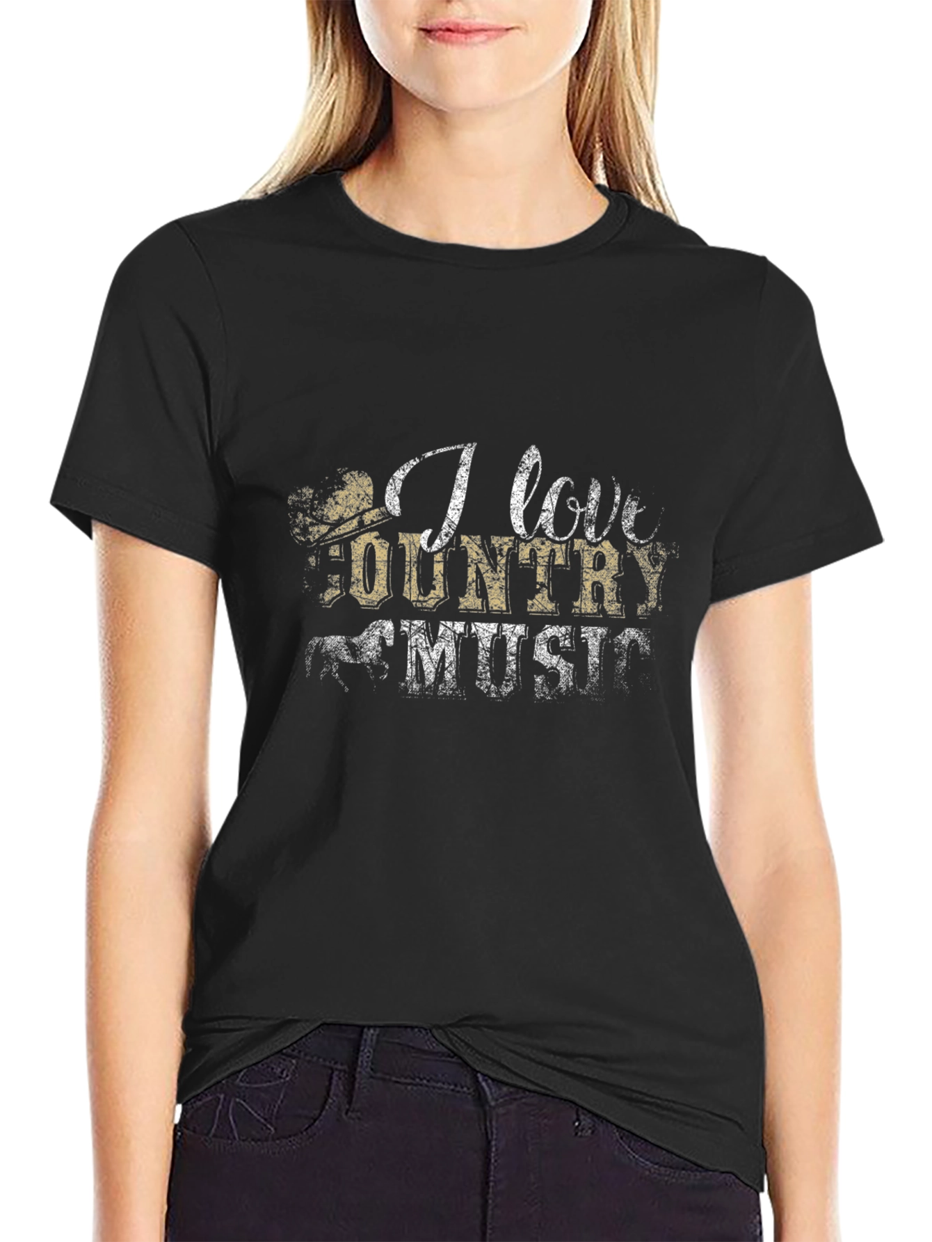 I Love Country Music Graphic Tee