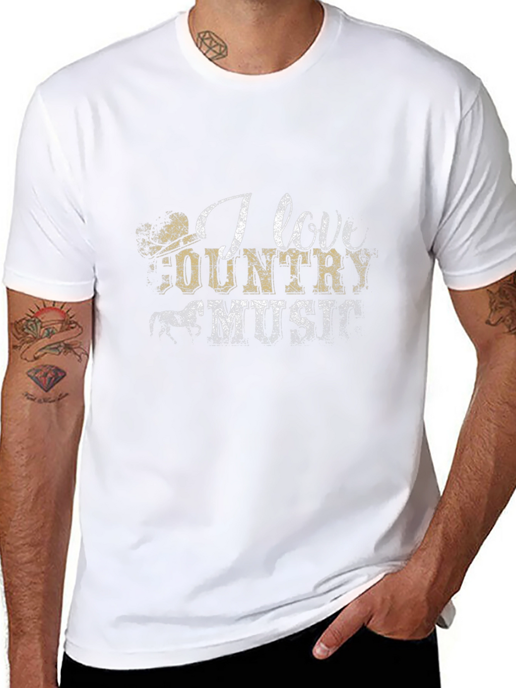 I Love Country Music Graphic Tee