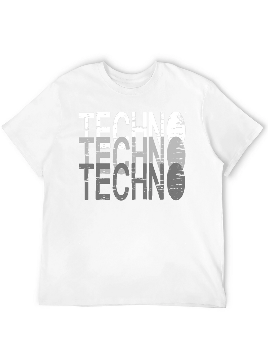 Techno Graphic Tee - Modern Style Black T-Shirt