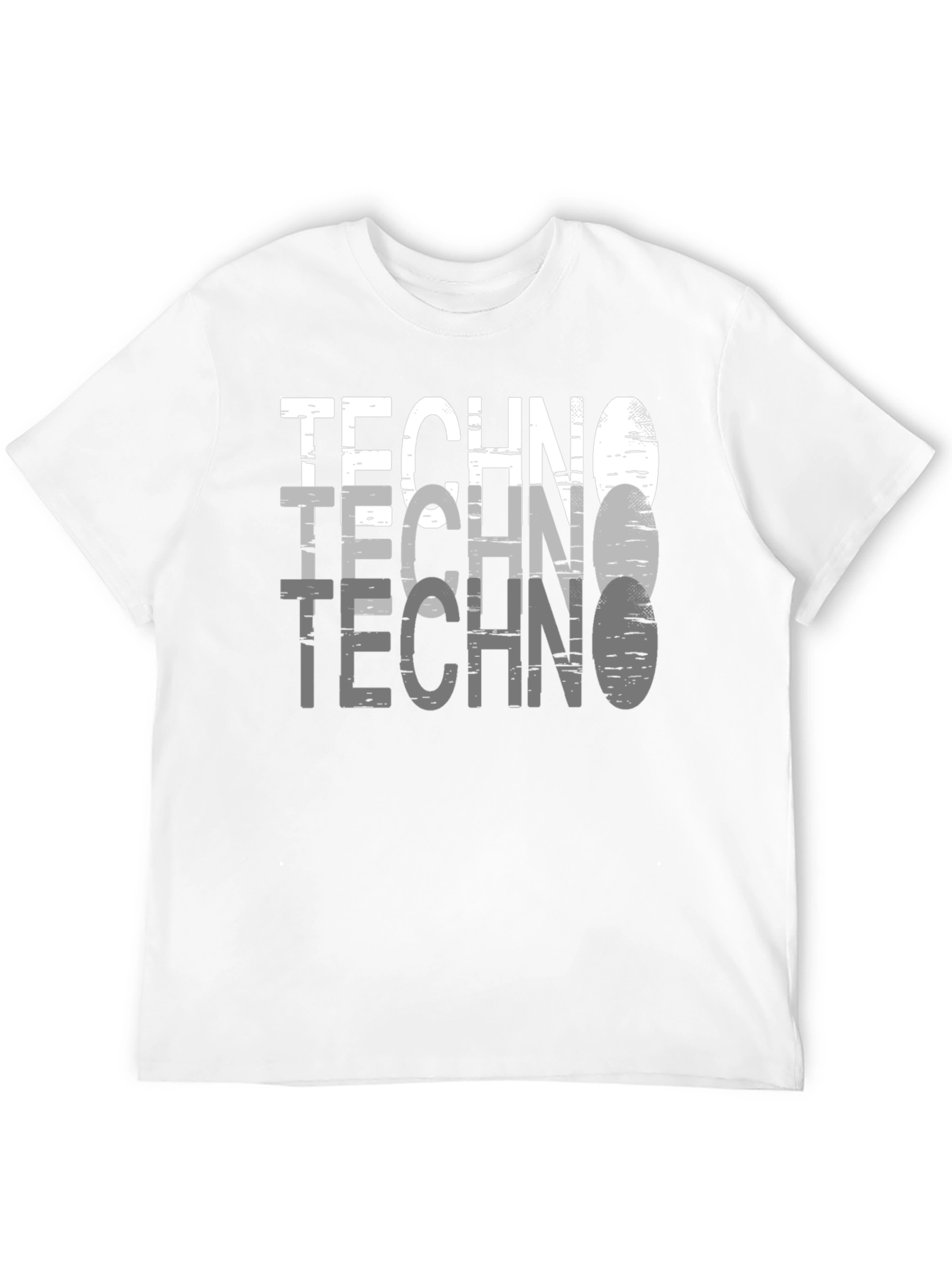 Techno Graphic Tee - Modern Style Black T-Shirt