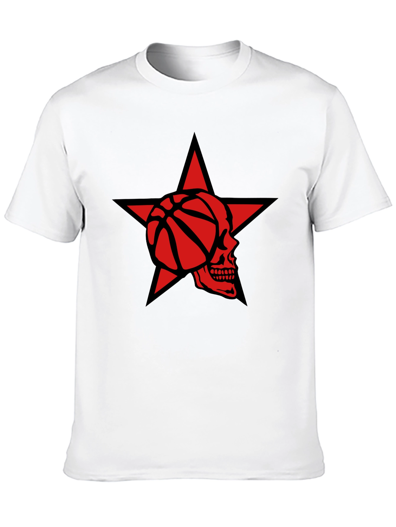 Star Skull Basketball Graphic Tee