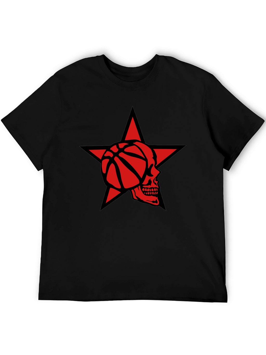 Star Skull Basketball Graphic Tee