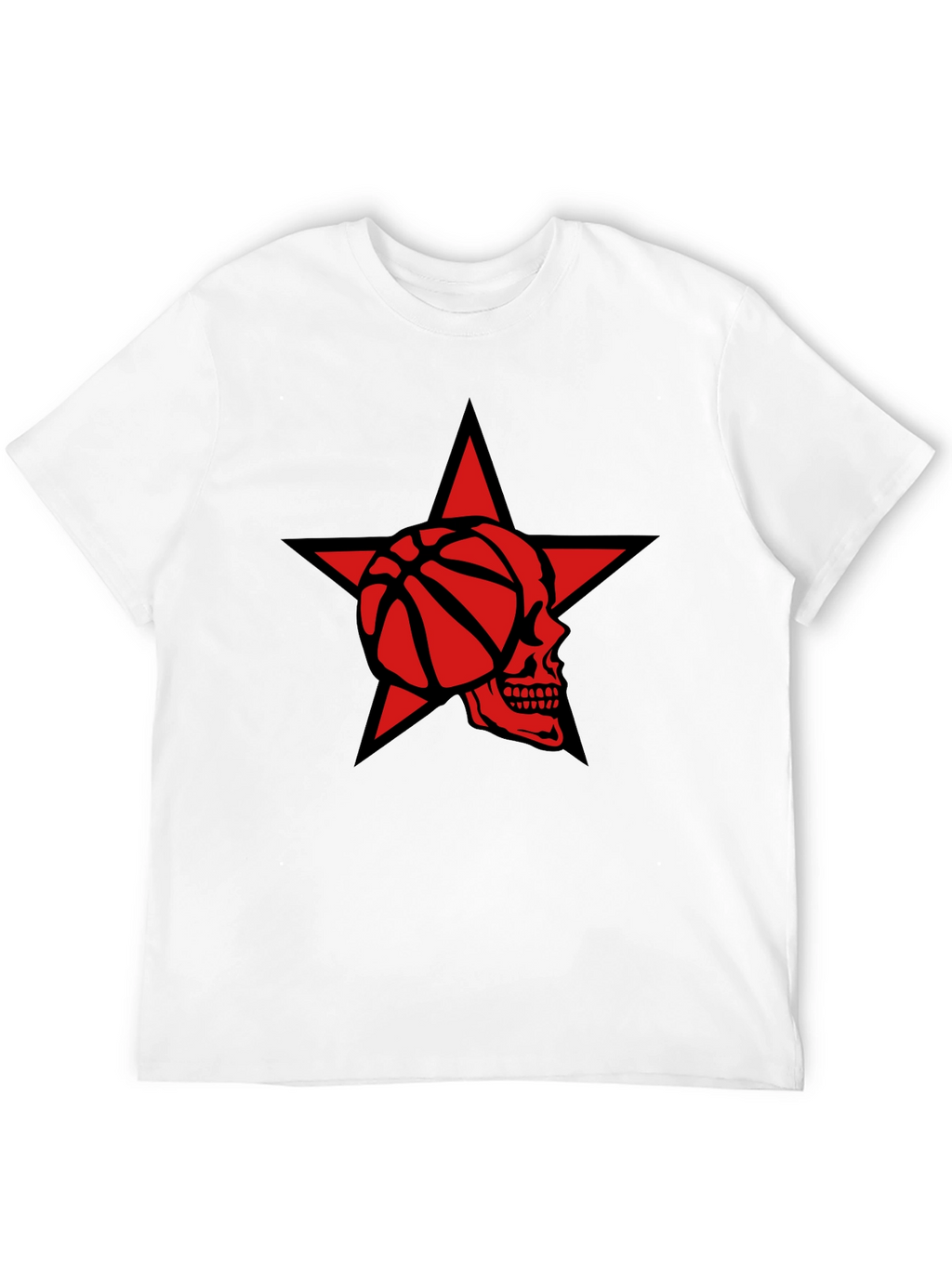 Star Skull Basketball Graphic Tee