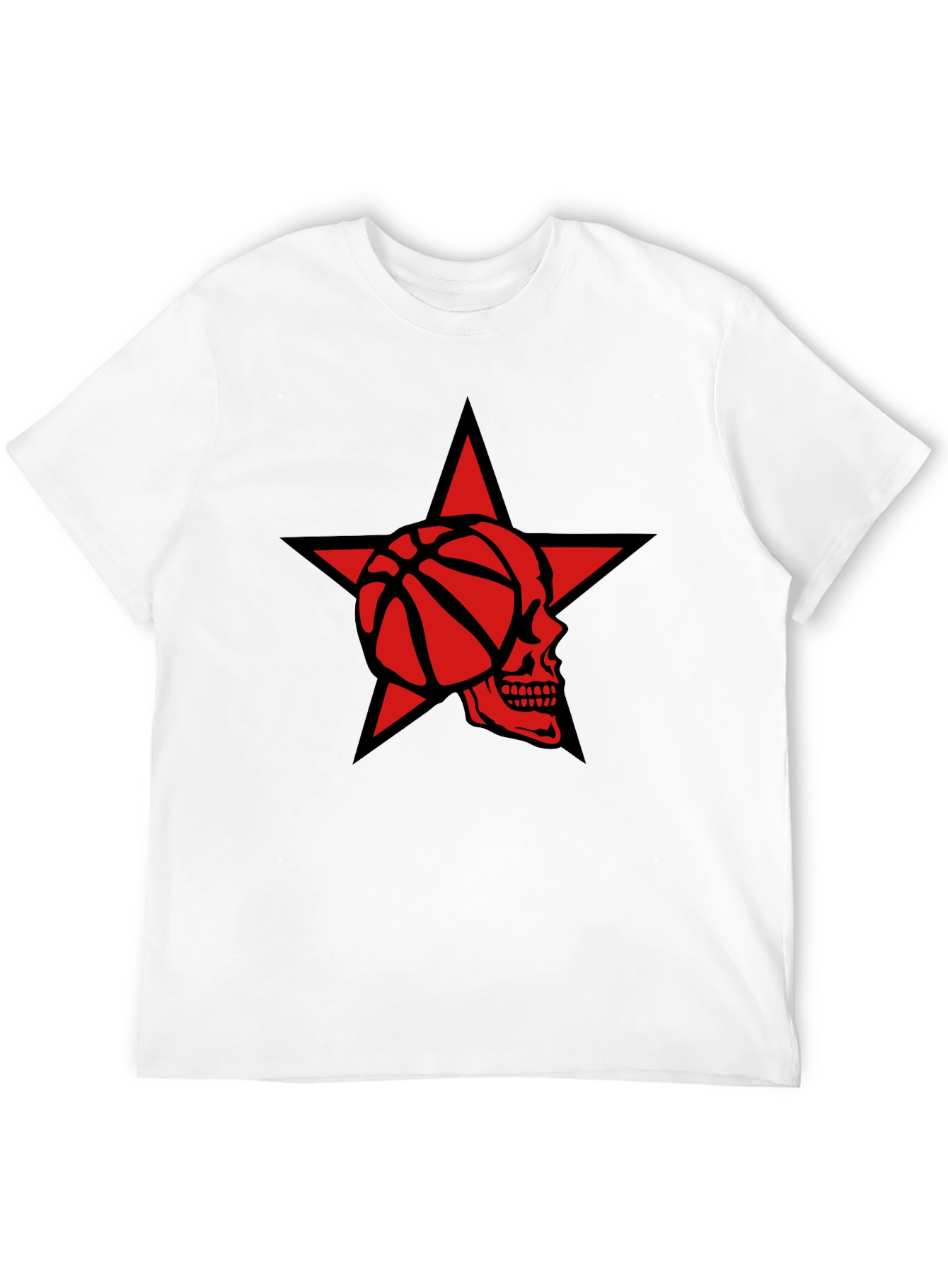 Star Skull Basketball Graphic Tee