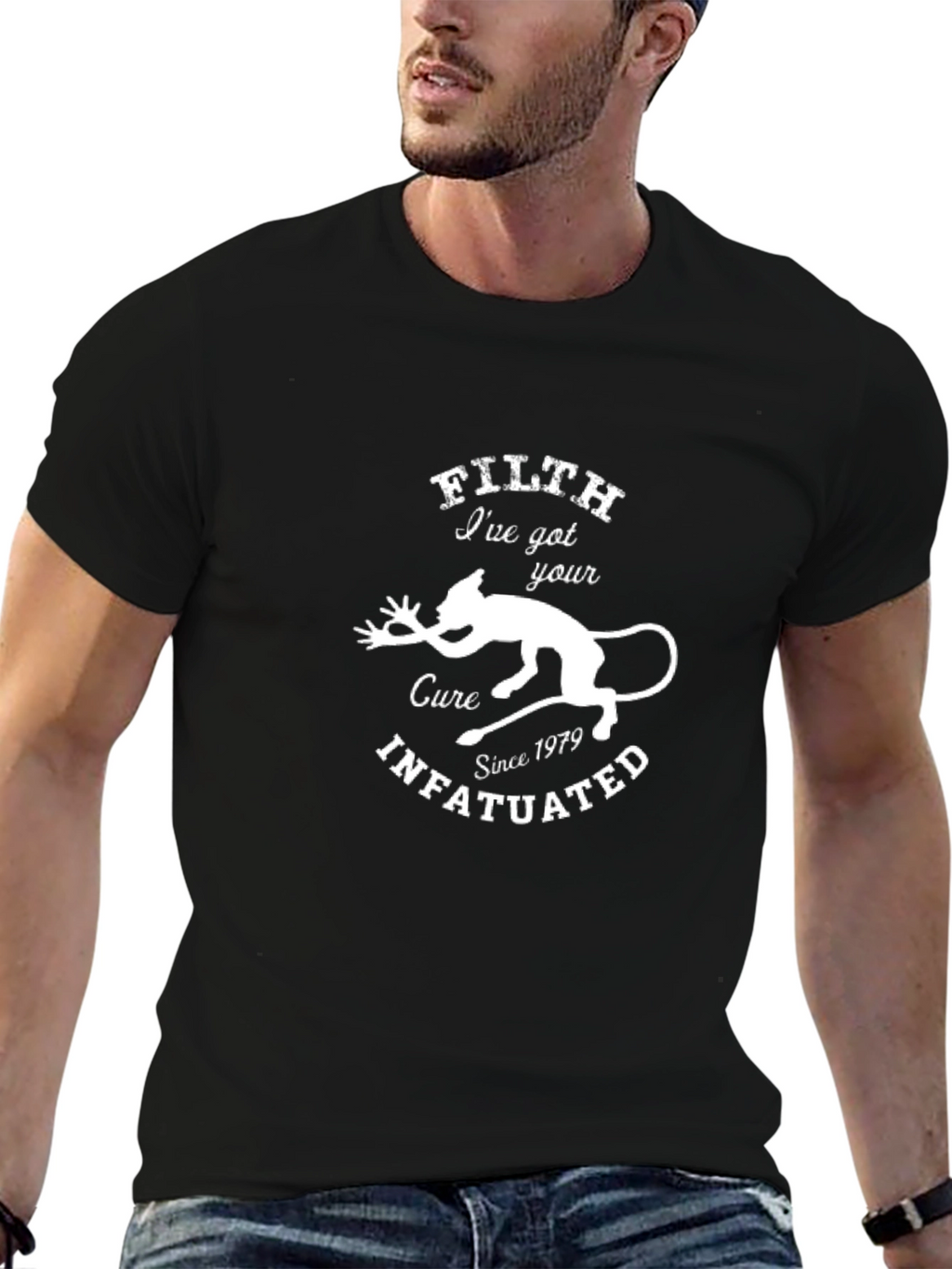 FILTH Since 1979 Black Graphic T-Shirt