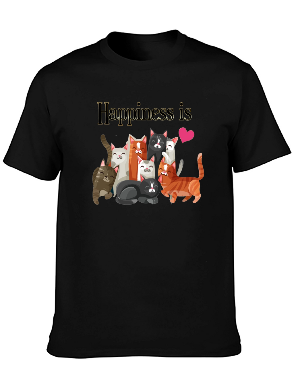 Happiness is Cats T-Shirt