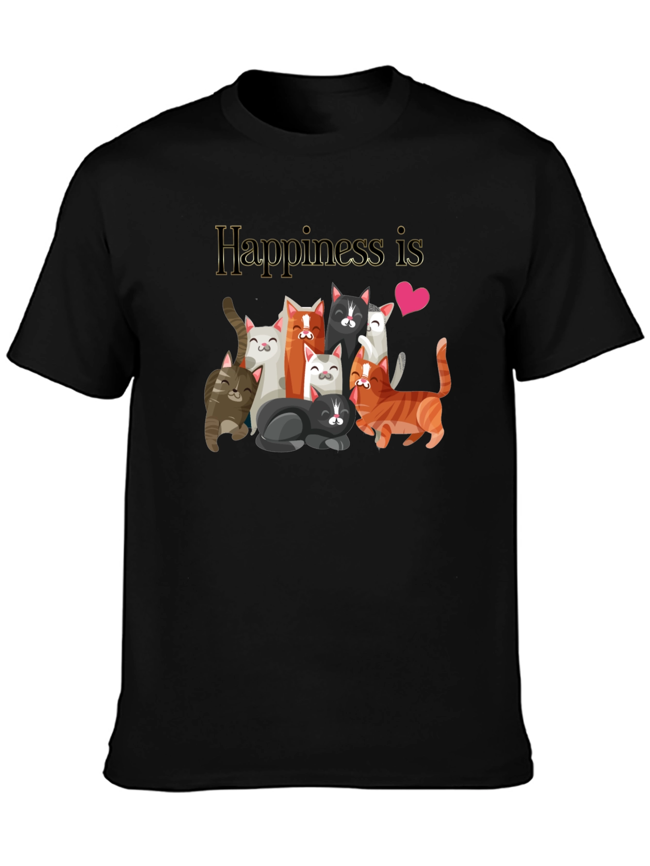 Happiness is Cats T-Shirt