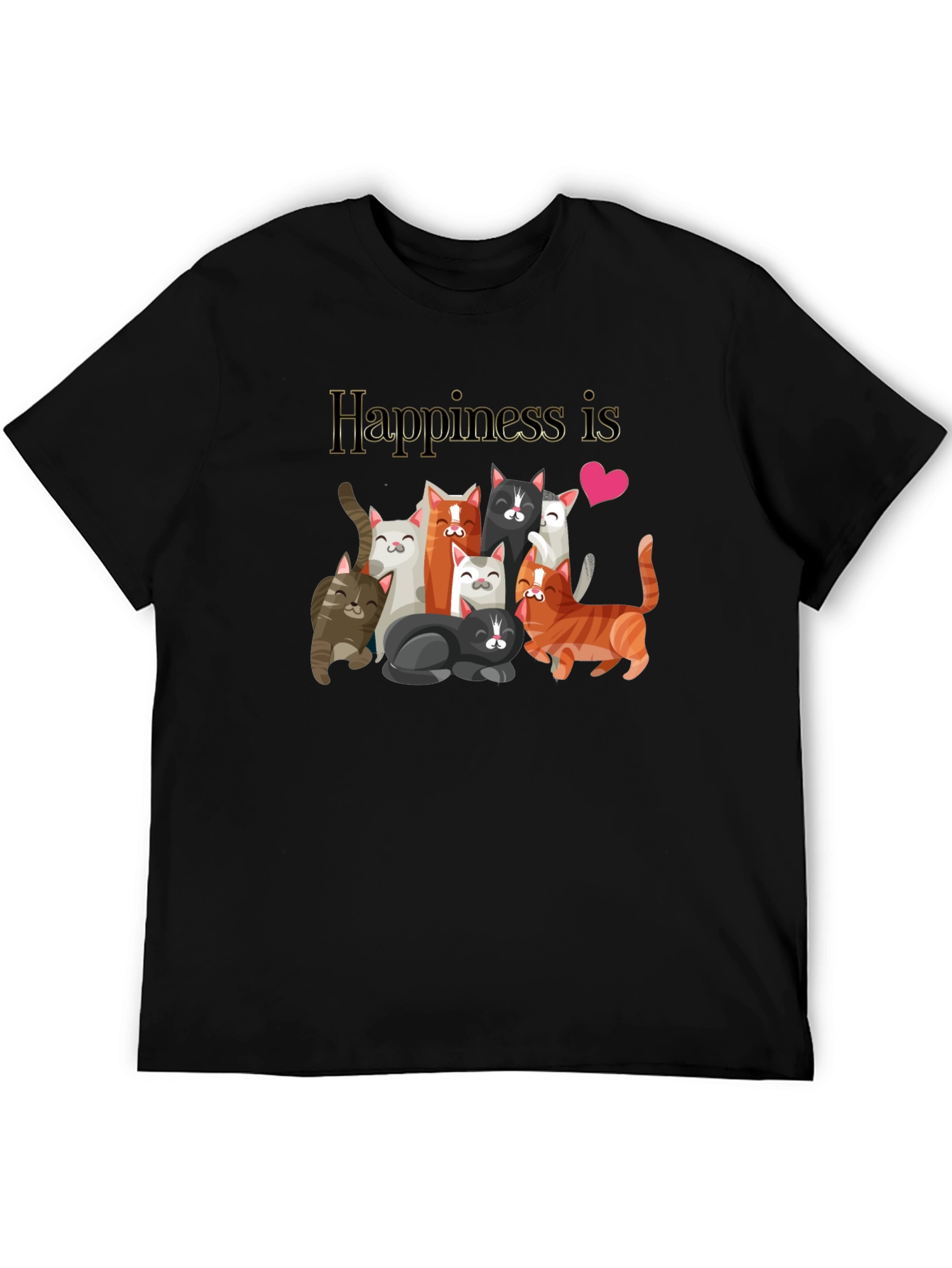 Happiness is Cats T-Shirt